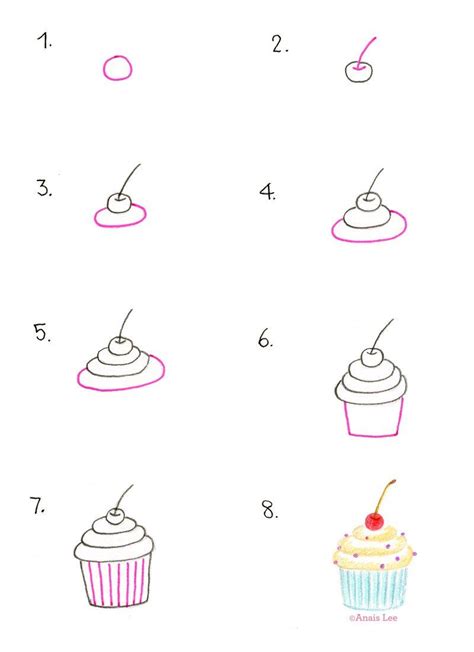 The 25 Best How To Draw Cupcakes Ideas On Pinterest