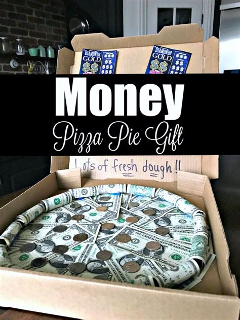 · baked chicken tenders adapted from best recipe box. Money Pizza Pie Gift - Redhead Can Decorate