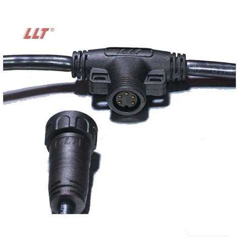Llt M19 Ip65 Ip66 Ip67 Ip68 Waterproof Electrical T Type Connector Buy T Connector Plastict