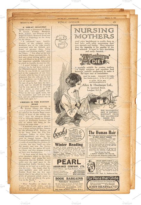 Vintage Newspaper Paper Page High Quality Business Images ~ Creative
