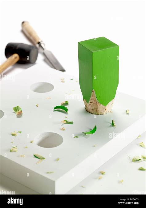 Putting A Square Peg In A Round Hole Hi Res Stock Photography And