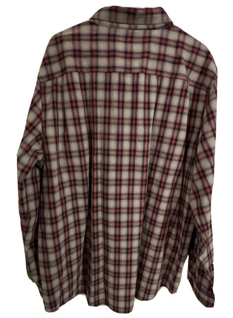 carhartt hubbard original fit heavyweight flannel plaid shirt men s 2xl tall ebay
