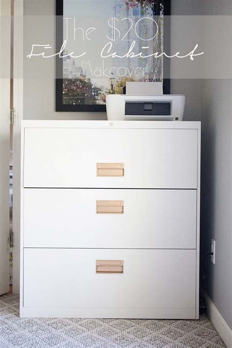 The top two drawers are perfectly suited for small office supplies like. The $20 File Cabinet Makeover - Southern Revivals | File ...