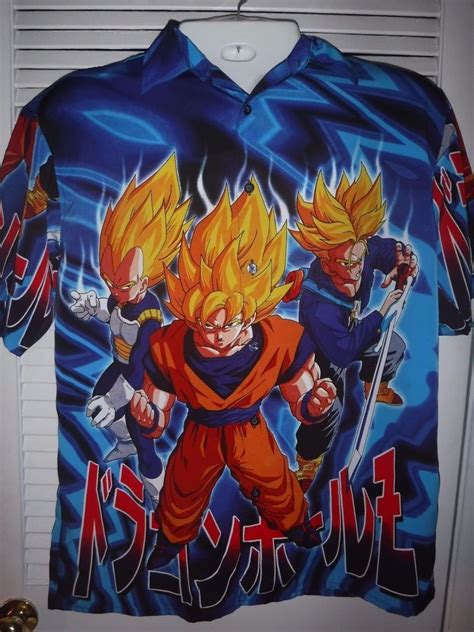 Anime fans, meet your anime haven—the boxlunch anime collection. Official Dragonball Z Button Up Short Sleeve Shirt Mens XL ...
