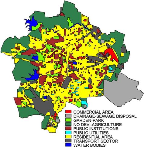 City Plan Map Of Nagpur India Source Nagpur Improvement