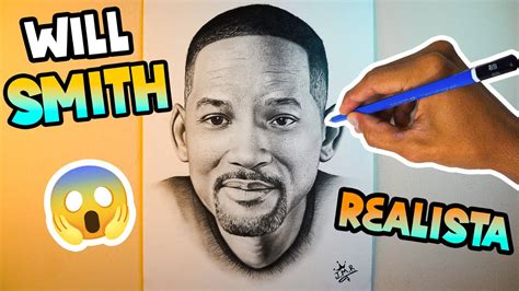 Dibujando A Will Smith Realista Youtube