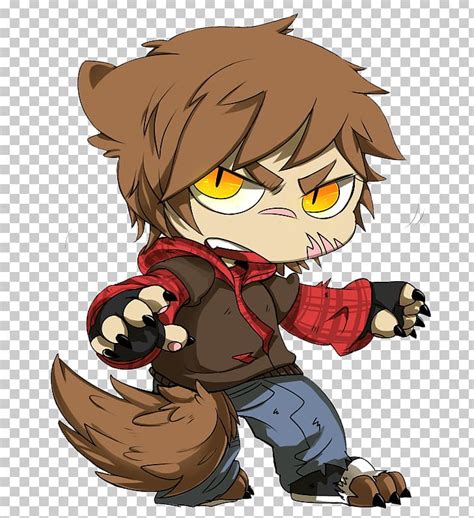 Chibi Drawing Werewolf Png Clipart Anime Art Boy Carnivoran Cartoon Free Png Download