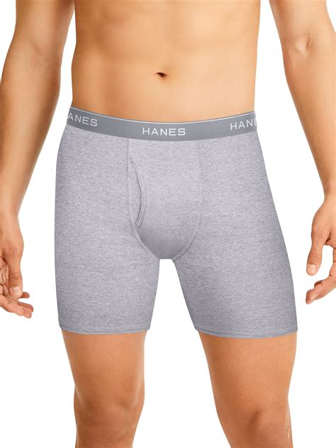 Hanes Hanes Mens Tagless Boxer Briefs 10 Pack