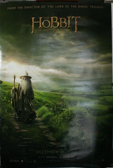 Hobbit An Unexpected Journey Original Advance Teaser Jrr Tolkien Peter