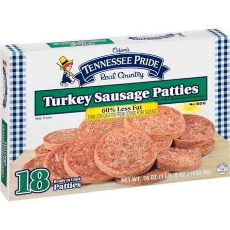 Odom S Tennessee Pride Turkey Sausage Patties Ct Oz Frys