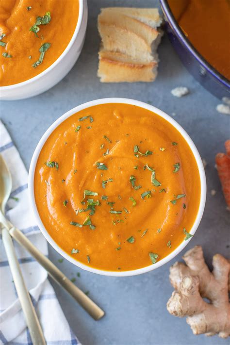 Creamy Carrot Ginger Soup The Clean Eating Couple