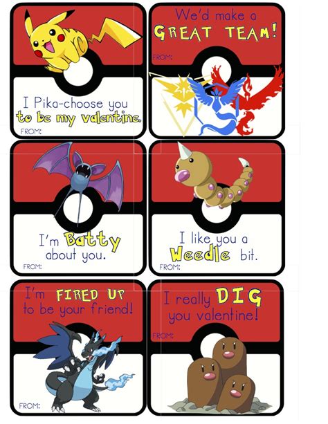 Printable Pokemon Valentine Cards Printable Word Searches