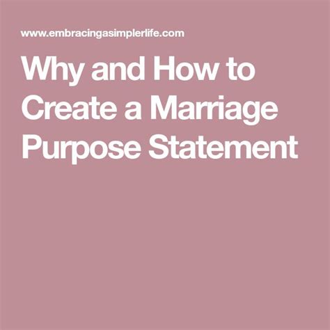 Marriage Mission Statement Why Its Important And How To Create One