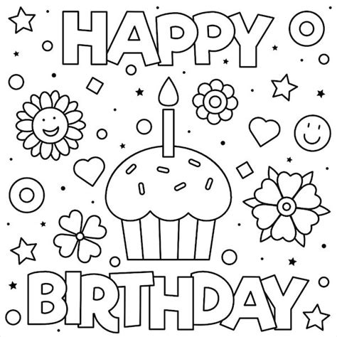 Printable Birthday Cards To Color