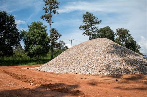 Premium Photo Gravel Pile For Material Construction