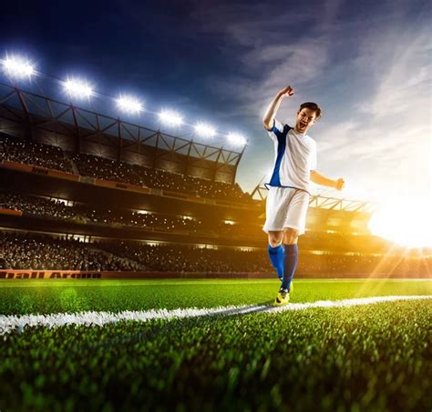 Soccer Player In Action Panorama Stock Photo By ©103tnn 72053619