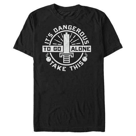 The Legend Of Zelda Its Dangerous To Go Alone Take This T Shirt Gamestop