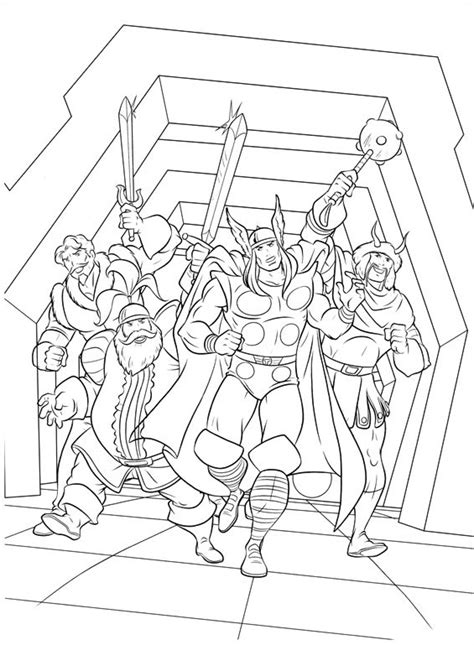 Thor is a 2011 superhero movie based on the marvel comics superhero of the same name. thor-21 - Printable coloring pages