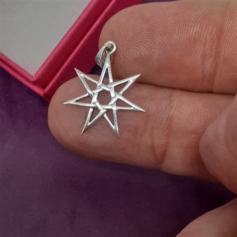 Fairie 7 Pointed Star Pendant Sterling Silver 925 New Etsy Uk