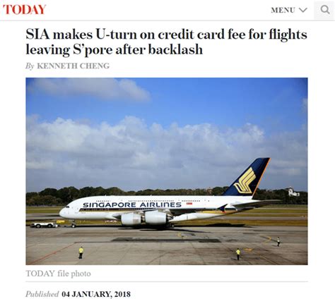 Singapore airlines is the largest airline of singapore. Singapore Airlines reverses plans to impose credit card surcharge | The Milelion