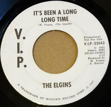 The Elgins Its Been A Long Long Time 1967 Vinyl Discogs