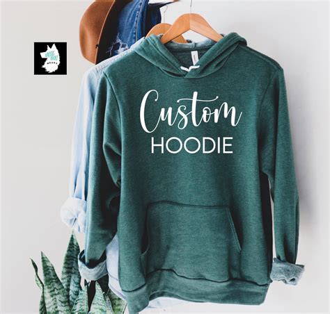 Custom Hoodie Sweatshirt Bella Canvas Luxury Unisex Crewneck Etsy