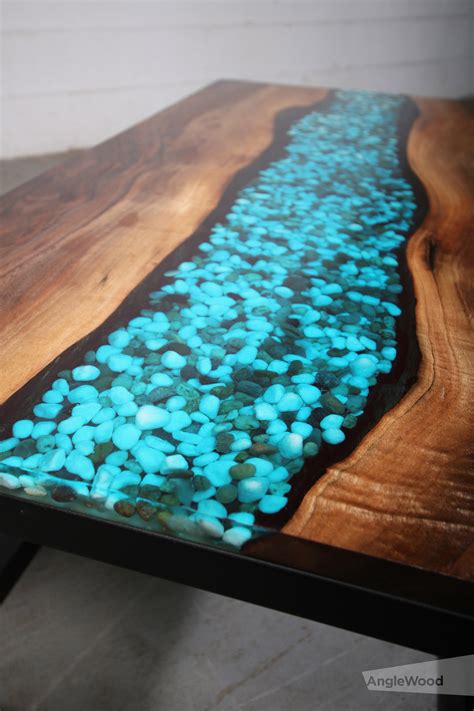 Used as a finish for a wood slab table, particularly a walnut epoxy table, it. Walnut Live Edge River Coffee Table - Anglewood Live Edge ...