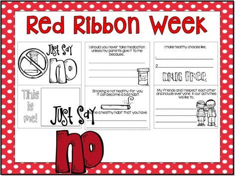 Printable Red Ribbon Week Activities