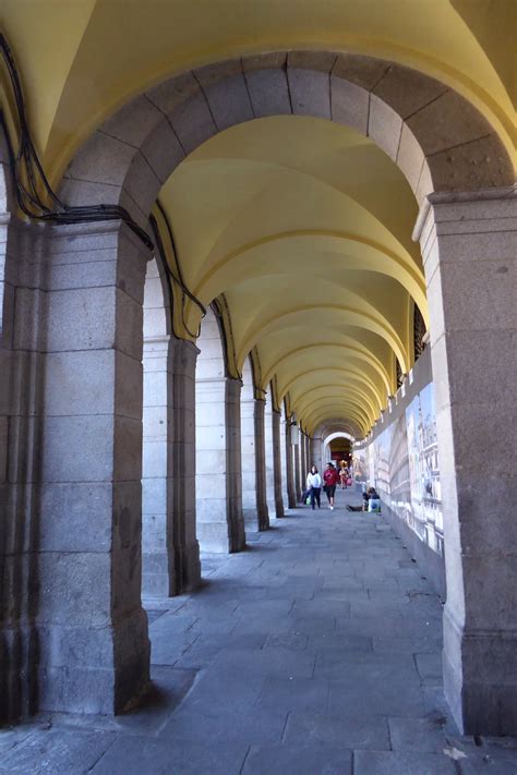 Arched Walkway By Plaza Mayor In Madrid Spain Entrance Ways