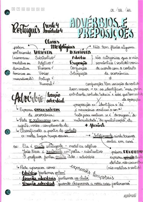 Mapa Mental Substantivo E Adjetivo
