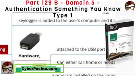 Cissp Domain 5 Part 129 B Authentication Something You Know Type 1