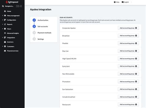 Setting Up The Apaleo Integration Lightspeed Restaurant K Series