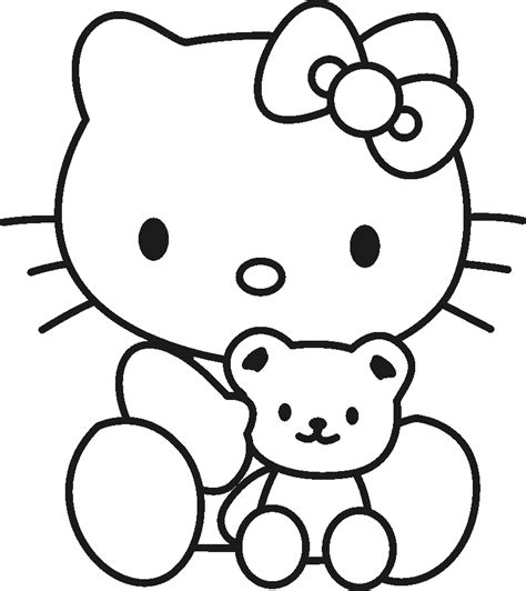 Hello Kitty Coloring Pages Coloring Home