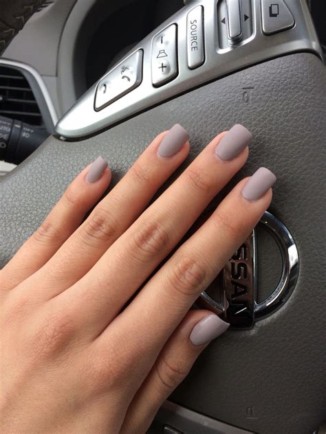 Love my new Pretty grey purplish matte polish!!(: # ...