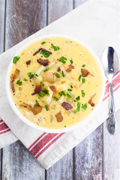Cheesy Potato Soup Recipe The Gracious Wife