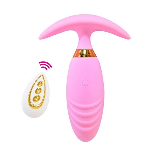 Buy Anal Vibrator Telescopic Vibrator Male Prostate Massager Wireless Remote Control Dildo Butt