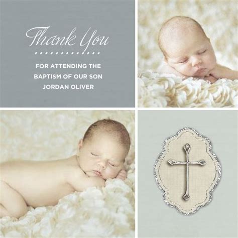 It can be tough to know how to express how you feel to the person involved. Photo Baptism Thanks - Boy TEMPLATE: 119866 By Roxanne Buchholz 5 x 5 Greeting Card Say thank ...