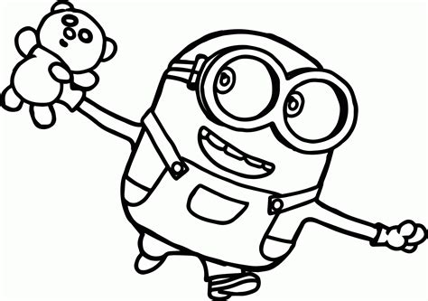 Talking about the minion coloring pages, what do you think about it? Minion Coloring Bob With BiyppB65Tgif - coloring page ...