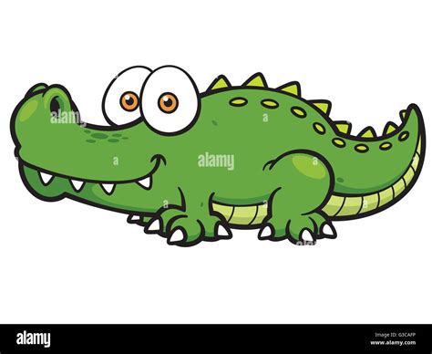 Vektor Illustration Von Cartoon Krokodil Stock Vektorgrafik Alamy