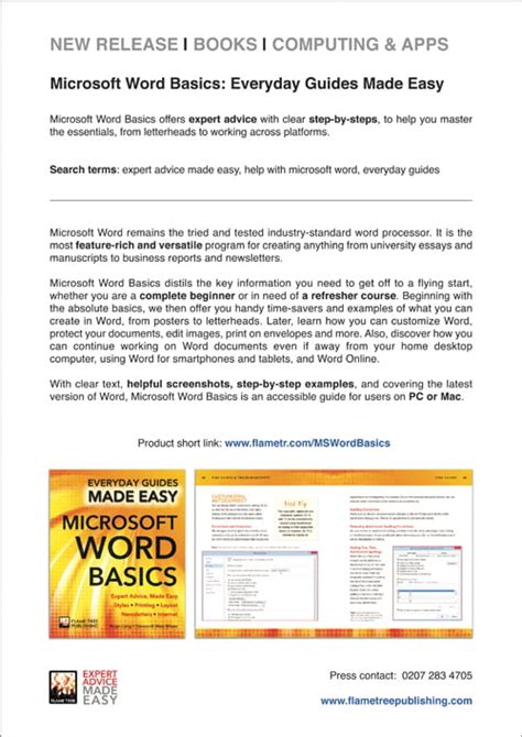 Microsoft Word Basics Everyday Guides Made Easy