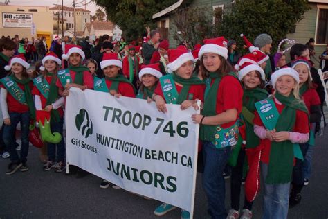 Huntington Beach Girl Scout Troop Christmas Parade