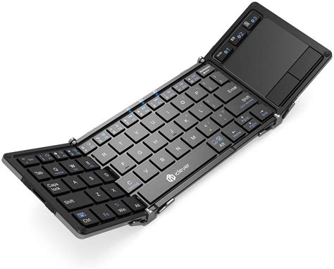 Iclever Tri Folded Fodable Bluetooth Keyboard With Sensitive Touchpad