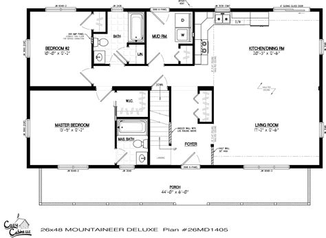 From diagram to rough sketch and on to more formalized plan layouts. Image result for 14x40 cabin floor plans | Cabin floor ...