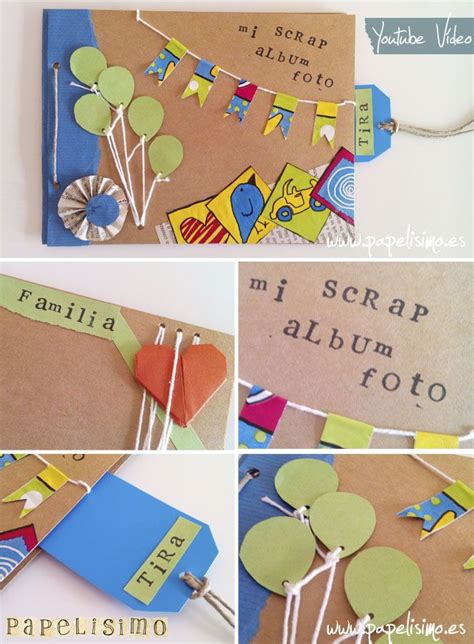 Scrapbooking Para Niños Artesanía De Papel Libro De Recuerdos Hacer Album De Fotos Manualidades