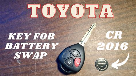 2011 Toyota RAV4 Key Fob Battery Swap CR2016 