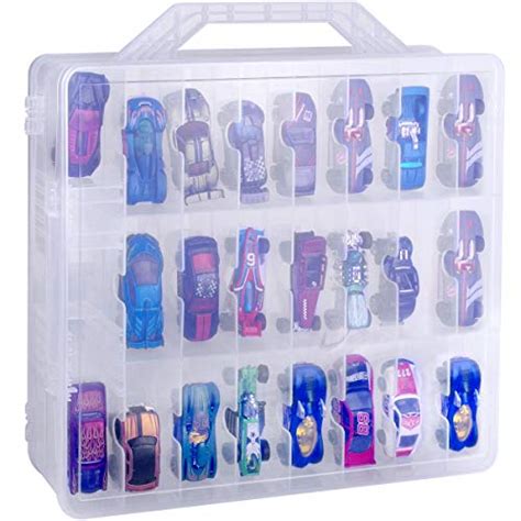 Alcyon Double Sided Toy Storage Organizer Case For Hot Wheels Car For