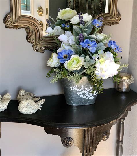 Shows like hgtv's fixer upper the zinus becky farmhouse wood dining table can help add a touch of country to your dining room or kitchen. The Bailey farmhouse centerpiece For tablekitchen table ...