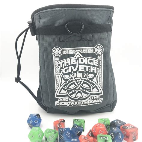 Dice Giveth And Taketh Deluxe Dnd Dice Bag D20 Collective