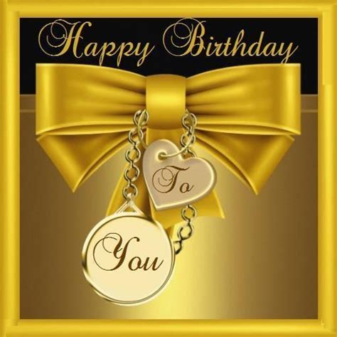 Golden Happy Birthday To You Graphic Pictures Photos And Images For