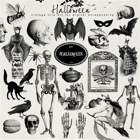 Black And White Free Vintage Halloween Printables Web Add An Extra Drop